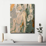 nude woman artistic calm DIY art wall decor modern artwork