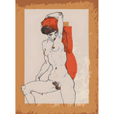 DIY Paint by Numbers Nude Woman with Red Cloth Classic Art Style