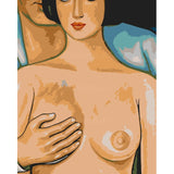 nude woman torso detail