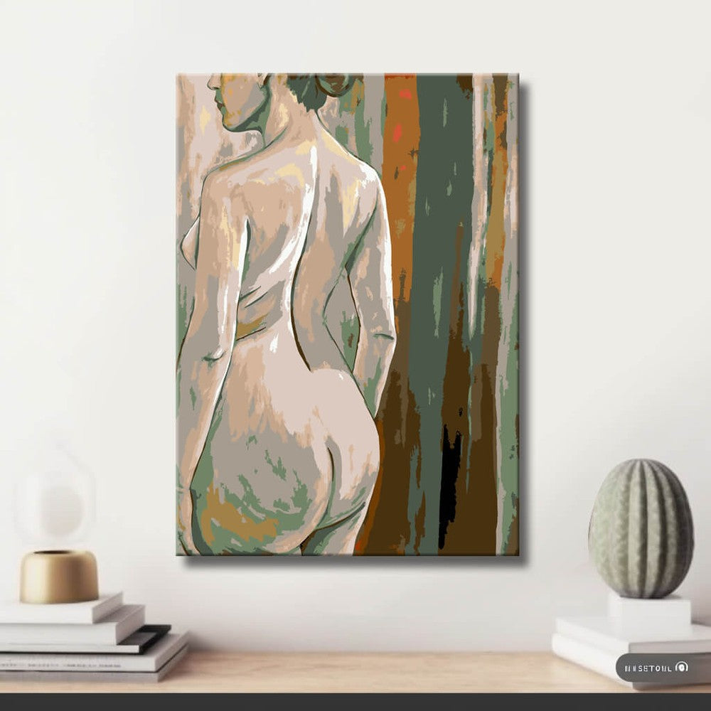 nude woman back view classical DIY art wall decor modern artwork