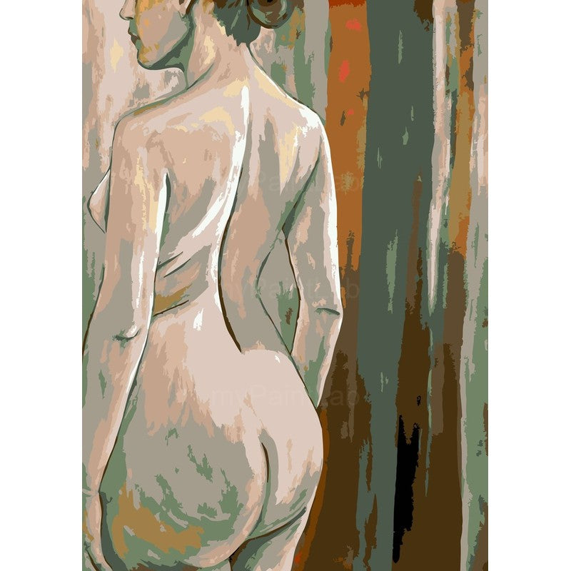 nude woman back view classical