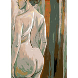nude woman back view classical