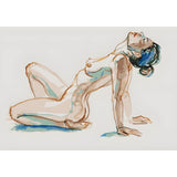 DIY Paint by Numbers Nude Woman Reclining Dynamic Pose Modern Kit