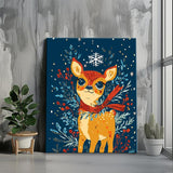 Painting by Numbers Christmas Illustration Art Motif Moose