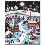 Paint by Numbers Christmas Illustration Christmas Village Winter