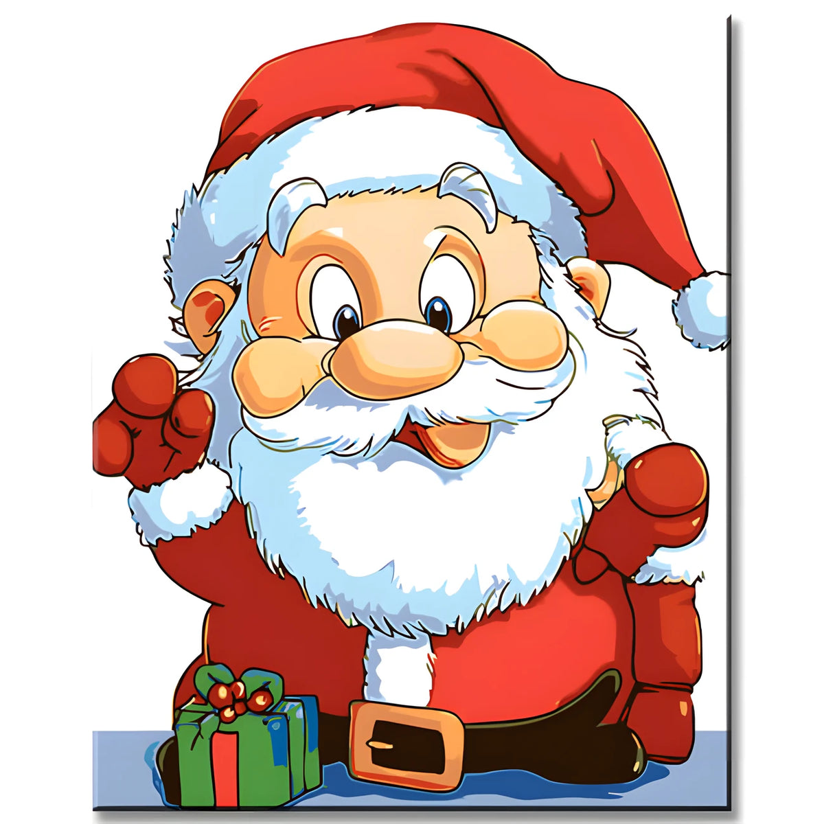 Painting by Numbers Christmas Motif with Santa Claus