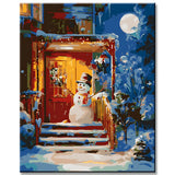 Painting by Numbers Christmas Motif Illustration Children