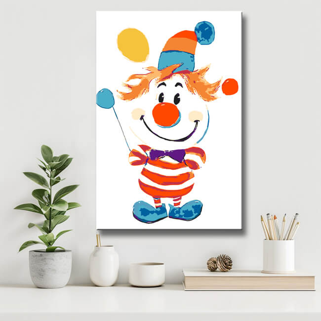 Painting by Numbers Little Colorful Clown