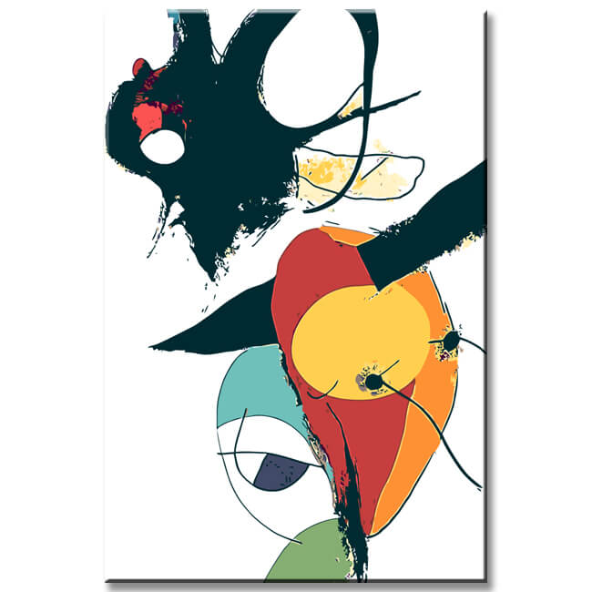 Painting by Numbers Art Colored Line Drawing Figures Creative V