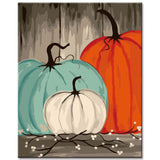 Painting by numbers 3 colorful pumpkins shipping from DE
