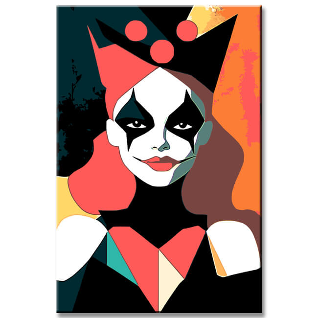 Painting by Numbers Geometric Art Clown Queen