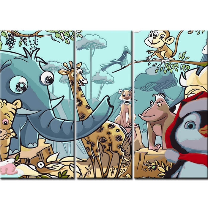 Painting by Numbers Children's Motif Illustration Animals