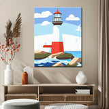 Painting by Numbers Lighthouse in The Sea