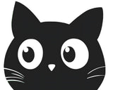 Painting by Numbers Cat Face Black and White