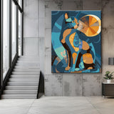 Painting by Numbers Geometric Illustration Cat