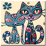 Painting by Numbers Colorful Cats