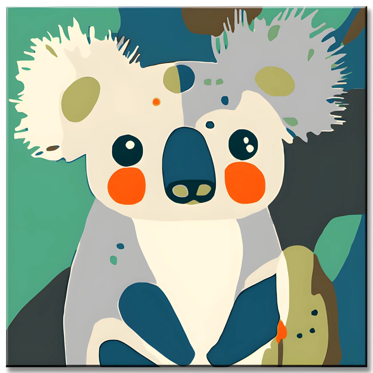 Painting by Numbers Illustration Koala