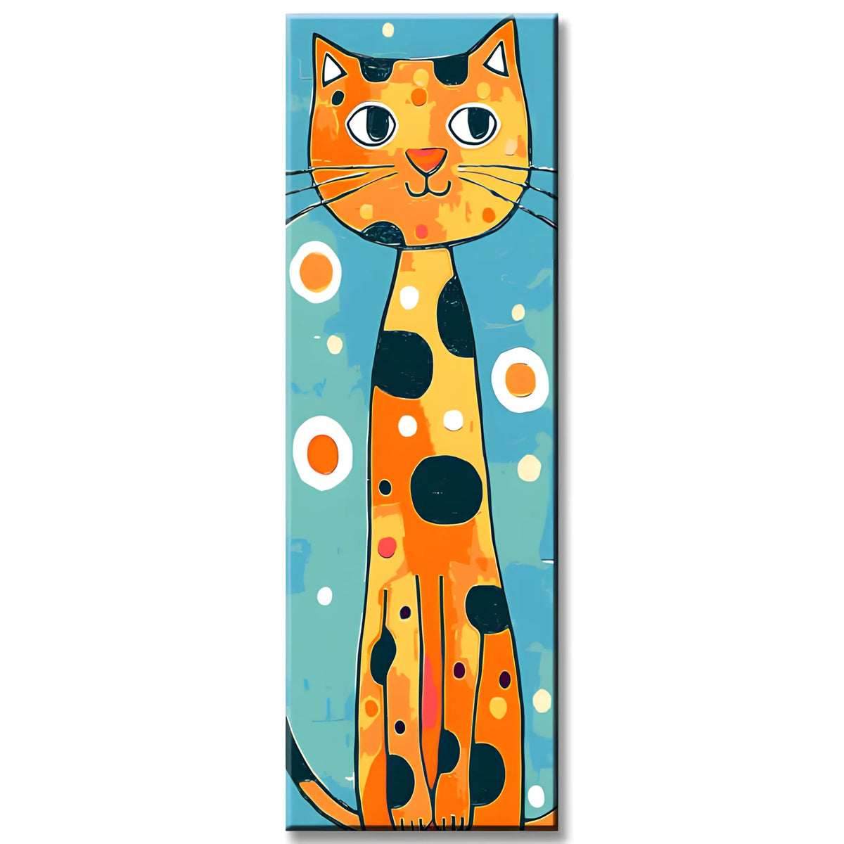Painting by Numbers Orange Cat with Long Neck