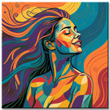 Painting by Numbers Art Culture Colorful Naked Woman