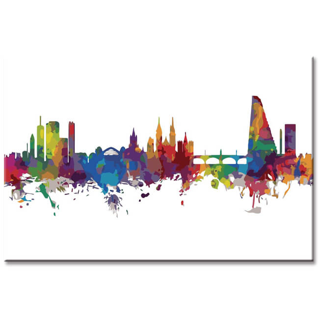 Painting by Numbers Switzerland Skyline Basel