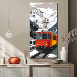 Painting by Numbers Art Landscape Red Railway