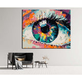 Painting by Numbers Art Colorful Eye