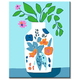 Painting by Numbers Art Minimalism Colored Vase