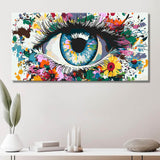 Painting by Numbers Art Eye with Lots of Colorful Flowers