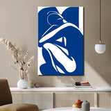 Painting by Numbers Art Woman in Blue with Arm on Shoulder