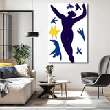Painting by Numbers Art Black Line Drawing Man Flying