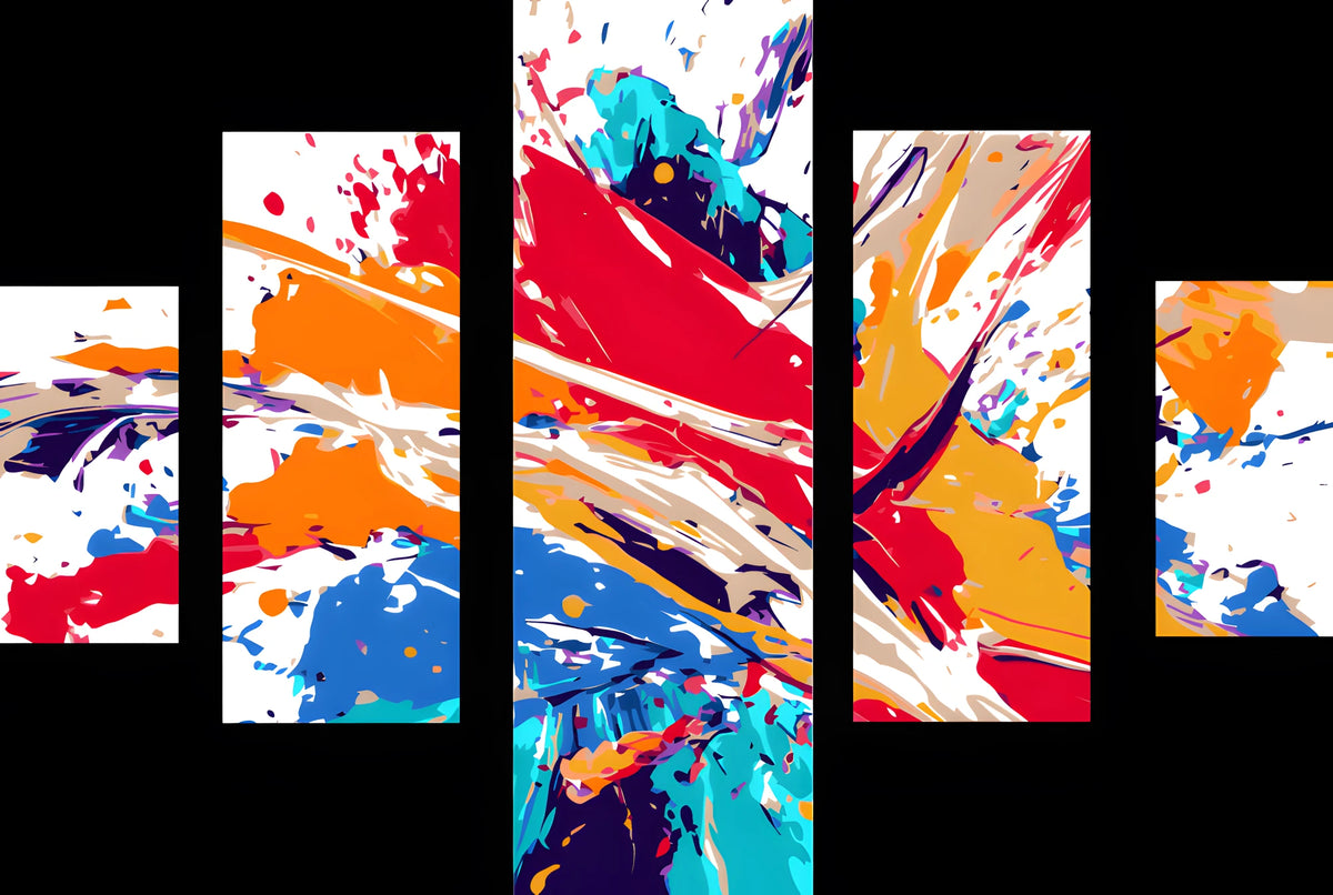Painting by Numbers Art Colorful Picture 5-Panel