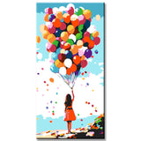 Painting by Numbers Art Lots of Colorful Balloons