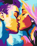 Painting by Numbers Art Lifestyle Faces with Kiss