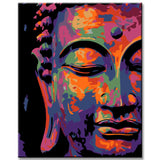Painting by Numbers Art Lifestyle Half Buddha Face