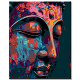 Painting by Numbers Art Lifestyle Half Buddha Face