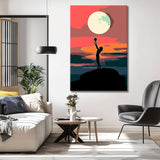 Painting by Numbers Art Lifestyle Full Moon is Held by Person
