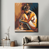 Painting by Numbers Abstract Girl Motif