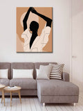 Painting by Numbers Minimalism Art Style Tropical Girl Shipping from DE