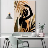 Painting by Numbers Minimalism Art Style Tropical Girl