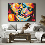 Painting by Numbers Minimalism Art Style Tropical Girl Shipping from DE