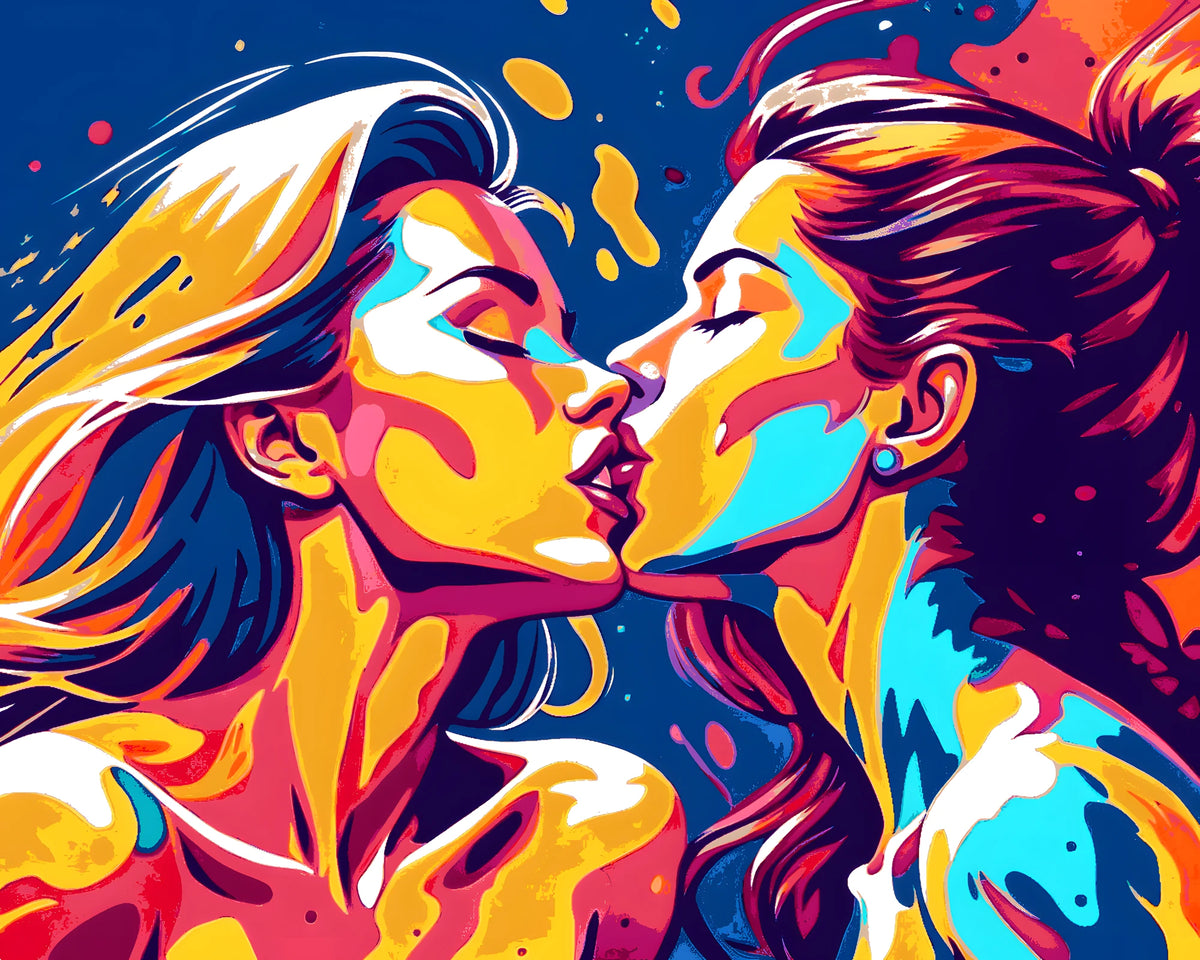 Paint by Numbers Minimalism Art Style Caresses