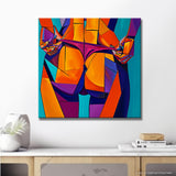 Painting by Numbers Woman Butt Tattoo