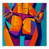 Painting by Numbers Woman Butt Tattoo