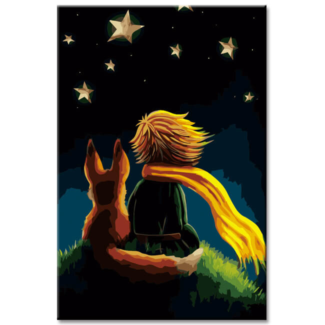 Painting by numbers The Little Prince Starry Sky Shipping from DE