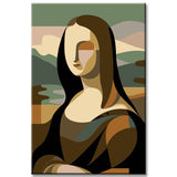 Painting by Numbers Poster Mona Lisa in Minimalism
