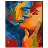 Painting by Numbers Rainbow Kissing Lover