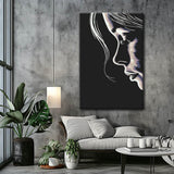 Painting by numbers woman with hat and wine glass shipping from DE-80*80cm-with stretcher frame-without covering service