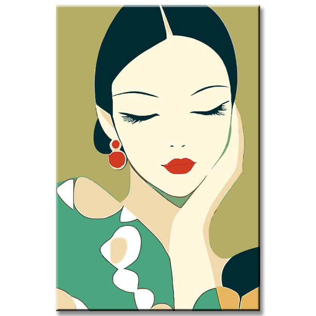 Painting by Numbers Oriental Woman I