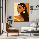 Painting by Numbers Girl with Long Hair