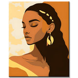 Painting by Numbers Girl with Long Hair